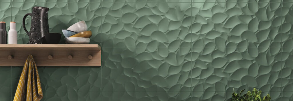 Ceska Keramika Kupelnove Studio Znacka Love Tiles Kolekcia Genesis Leaf Green